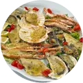 Gratinati Misti di Pesce - Ristorante di Pesce Canaan Forlì