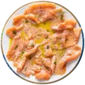 Carpaccio di salmone - Ristorante di Pesce Canaan Forlì